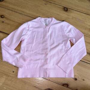Primary Girls Pink Cotton Cardigan Sweater Size 6-7